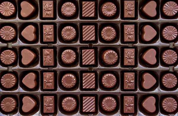 Caja de chocolate — Foto de Stock