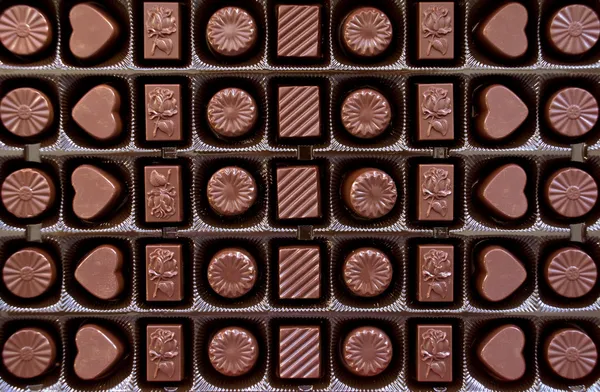 Caixa de chocolate — Fotografia de Stock