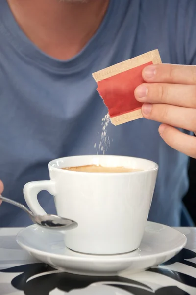 Coffee with Sugar — Stock Photo, Image