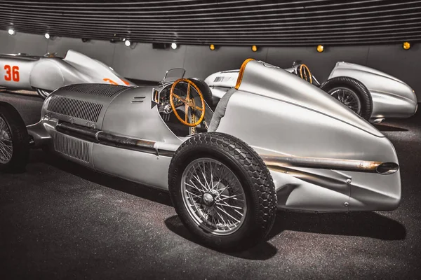 Stuttgart Allemagne Février 2020 Musée Mercedes Benz Mercedes Benz Rennwagen — Photo