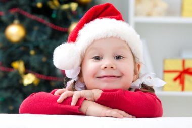 küçük bir Noel Baba kız