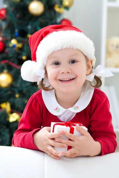 Santa girl — Stock fotografie