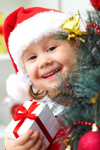 Little Santa girl Royalty Free Stock Photos