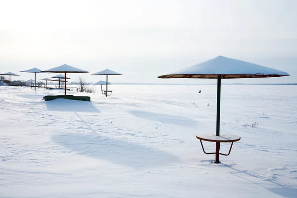 冬のビーチ — ストック写真