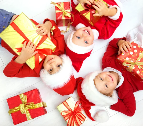 Funny christmas company — Stock Photo, Image