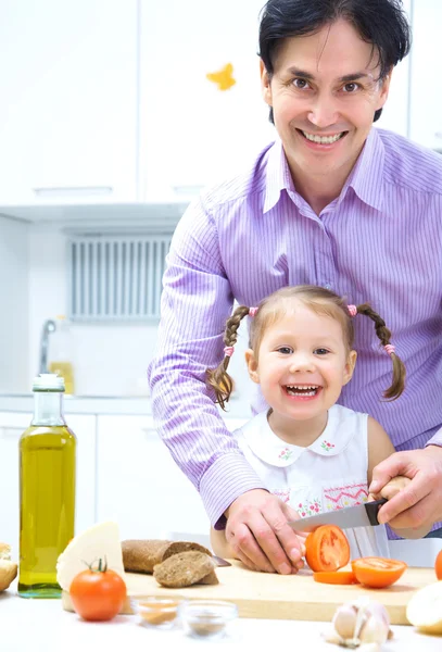 Gemeinsam kochen — Stockfoto