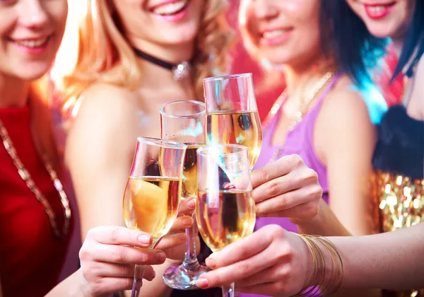 Champagner auf Party — Stockfoto