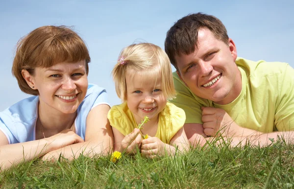 Familie lifestyle portret — Stockfoto