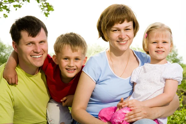 Porträt eines Familienlebens — Stockfoto