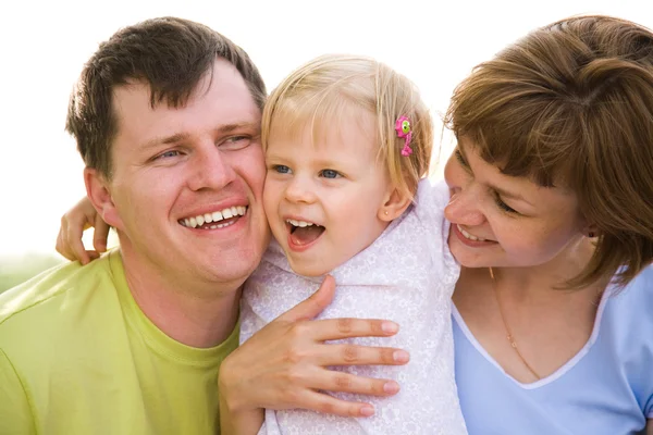 Familie lifestyle portret — Stockfoto