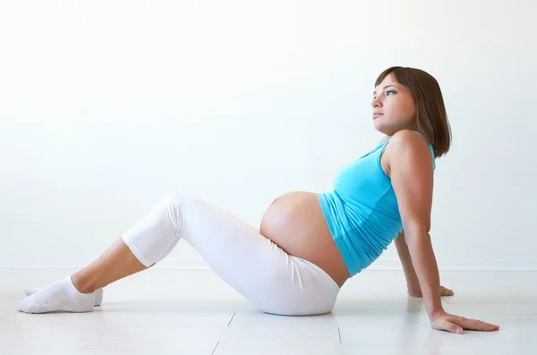 Fitness für Schwangere — Stockfoto