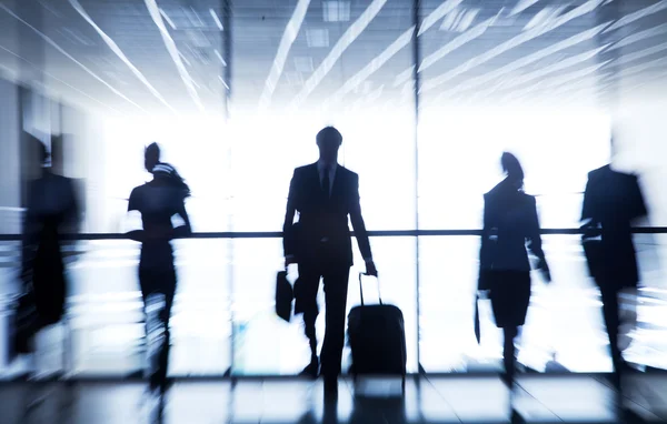 Silhouettes of businesspeople — Stock Photo, Image