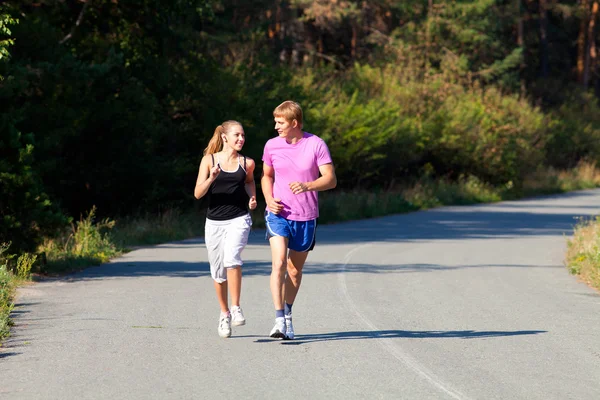 Correr juntos — Fotografia de Stock