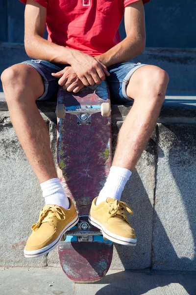 Unerkannter Skateboarder — Stockfoto