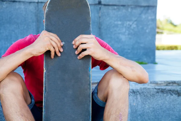 Unerkannter Skateboarder — Stockfoto