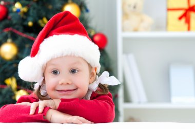 küçük bir Noel Baba kız