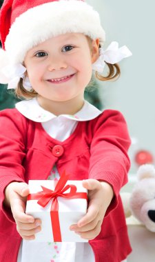 küçük bir Noel Baba kız