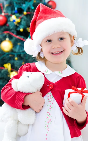 Pequena santa menina — Fotografia de Stock