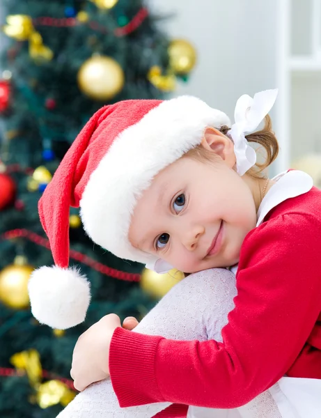 Little Santa girl Stock Image
