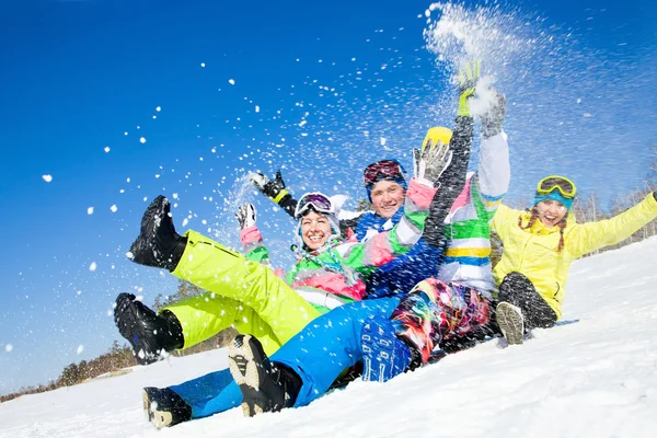 Spaß im Winterurlaub — Stockfoto