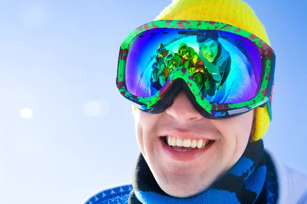 In het skigebied — Stockfoto