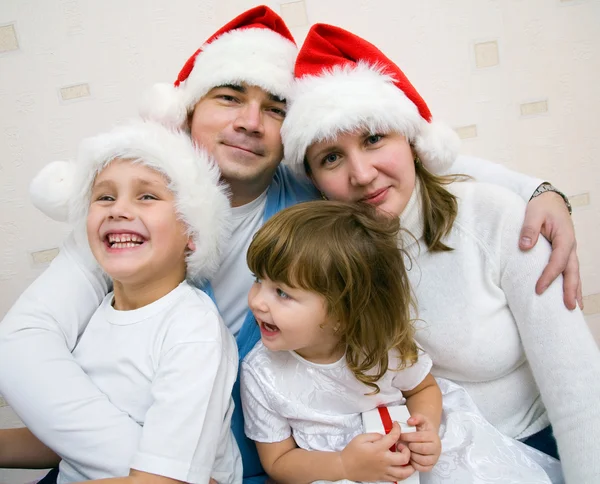 Natal família feliz — Fotografia de Stock