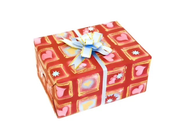Gift box with a bow — Stock Photo, Image