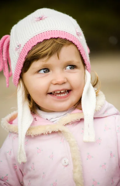 Beautiful girl smiles Stock Picture