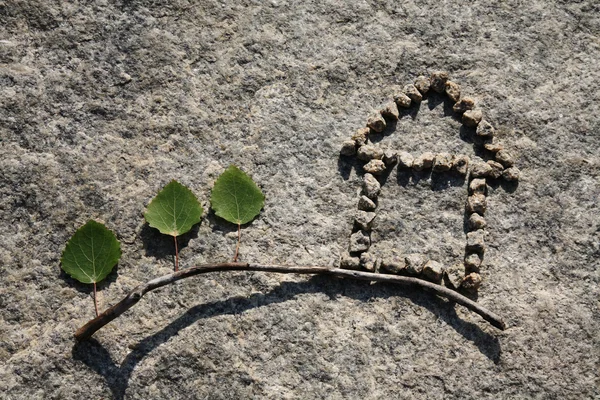 Casa de guijarros — Foto de Stock