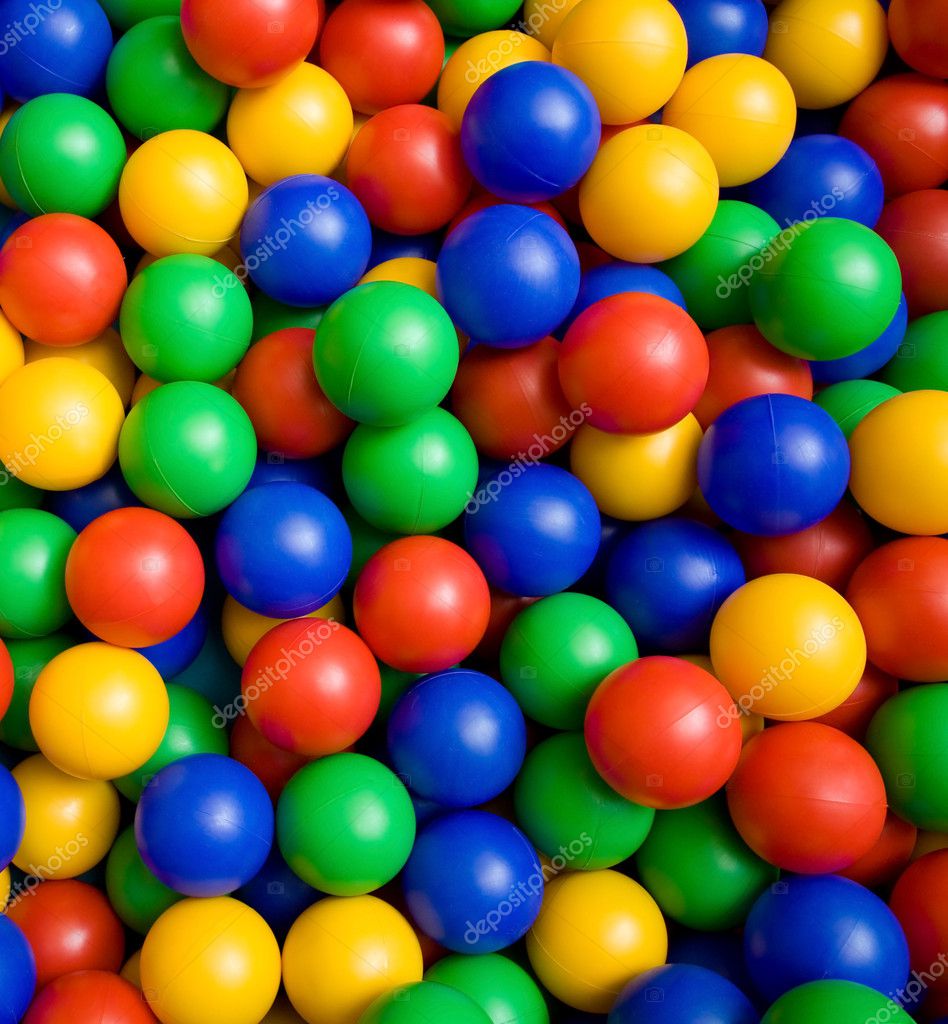 Colour plastic balls Stock Photo by ©yanlev 46940031