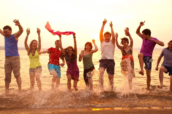 Party am Strand — Stockfoto