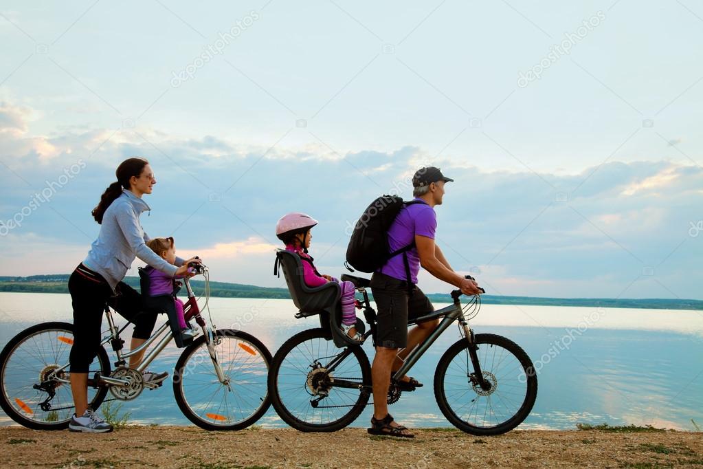 Family on cycle