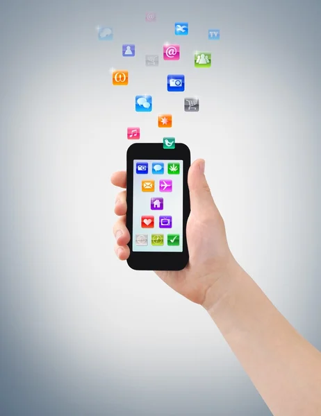 Smartphone, el & simgeler