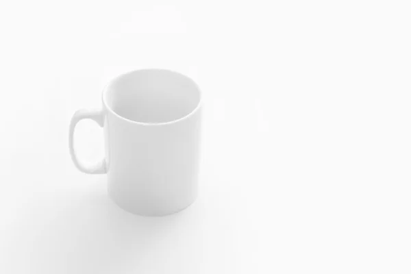 Taça branca em branco — Fotografia de Stock