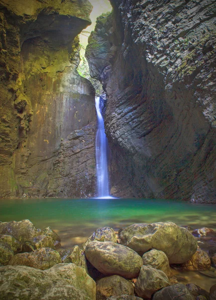 Kozjak waterfall — Stock Photo, Image