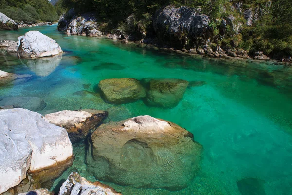 Soca rivier, Slovenië — Stockfoto