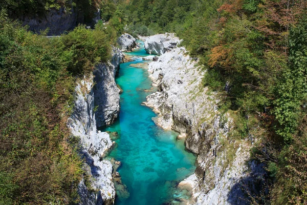 Soca rivier, Slovenië — Stockfoto