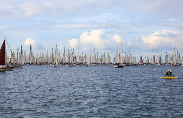 Barcolana 帆船赛在的里雅斯特 — 图库照片