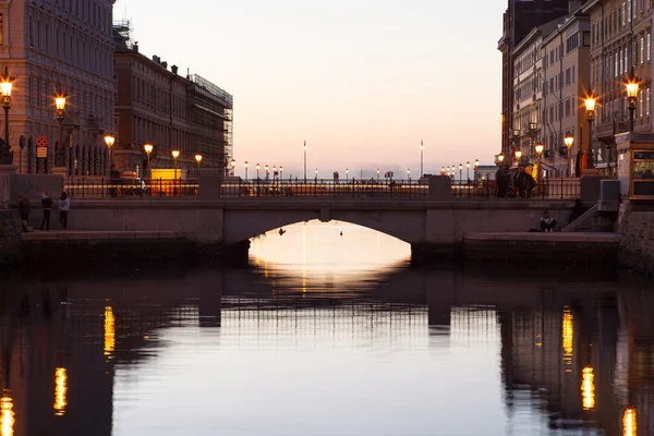 Canal Grande, Trieste — Foto Stock