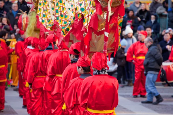 Chinese New Year parade in Milan — Stock Photo, Image