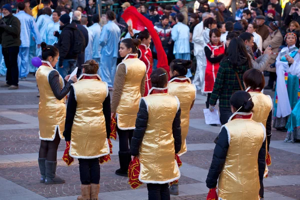 Défilé du Nouvel An chinois à Milan — Photo
