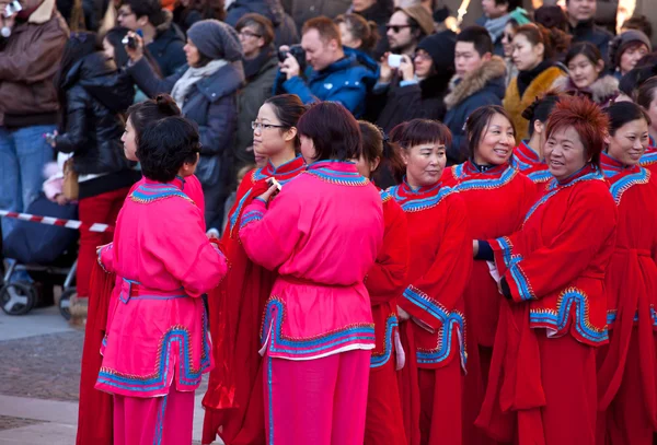 Chinese New Year parade in Milan — Stock Photo, Image