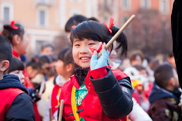 Chinese New Year parade in Milan — Stock Photo, Image