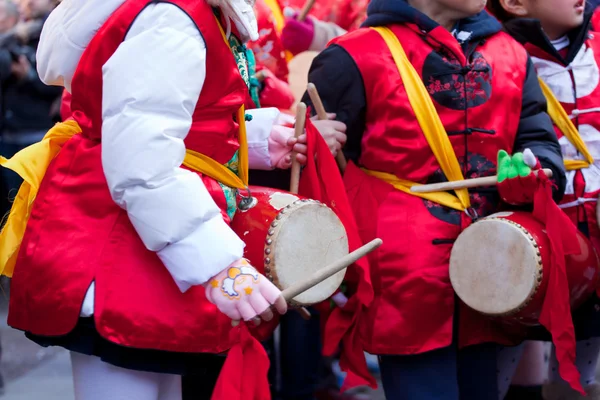 Chinese New Year parade in Milan — Stock Photo, Image