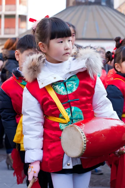 Chinese New Year parade in Milan — Stock Photo, Image