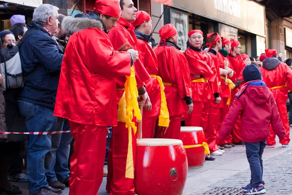 Čínský Nový rok parade v Miláně — Stock fotografie
