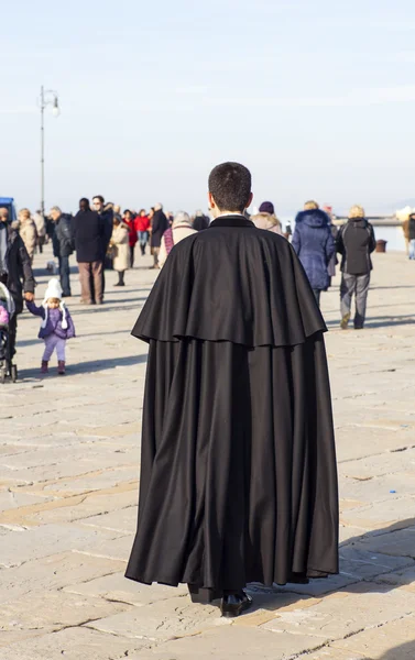 Orthodox Priest in Trieste — Stock Photo, Image