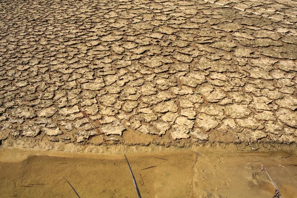 Перегляд сіль випаровування водойм в Secovlje — стокове фото