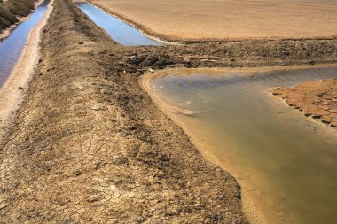 secovlje tuz buharlaşma havuz manzarası