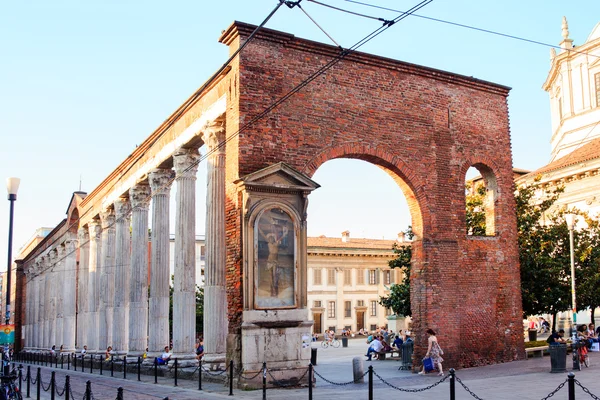 San lorenzo kolumny, Mediolan — Zdjęcie stockowe